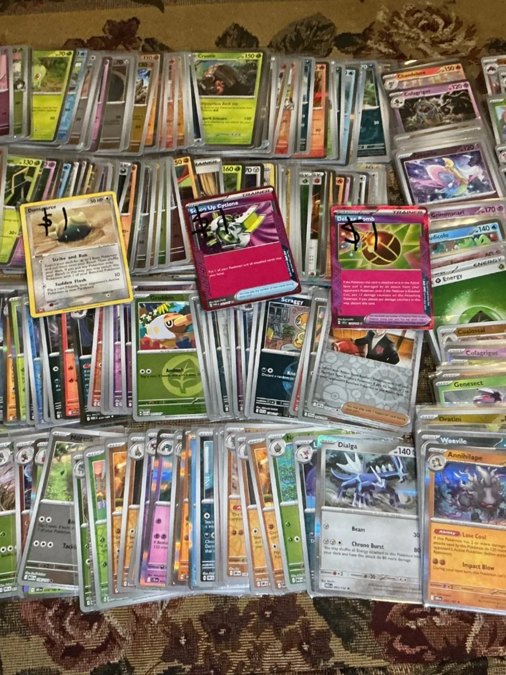 Pokemon Holo and reverse holo english card lot of 269 cards from 2020s